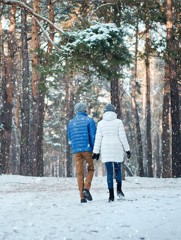 talviulkoilu, lumikenkäily, hiihto, luistelu