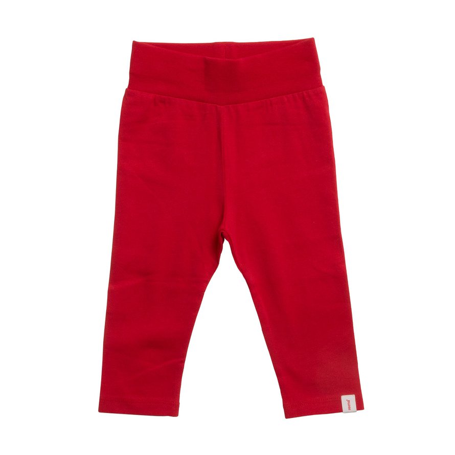 Punaiset leggingsit, koko 62–68 cm.