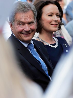 Presidenttipari vierailulla Tukholmassa viime kesänä. Kuva: <span class="photographer">Antti Hämäläinen</span>