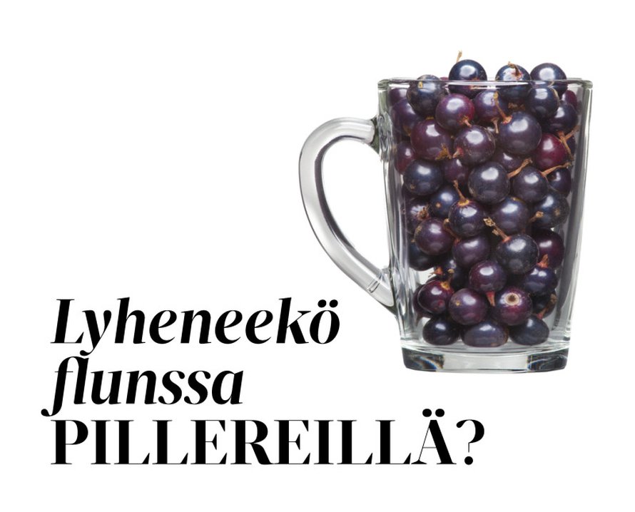 Mummon mustaherukkamehu ja appelsiinit ovat kovassa huudossa flunssakaudella. Moni turvautuu myös C-vitamiinitabletteihin. Selkeää näyttöä tehosta ei ole, mutta vitamiini voi lyhentää oireilua vuorokaudella tai parilla. Myös sinkki saattaa lyhentää räkätautia. Kumpaakaan ei kannata ottaa varmuuden vuosi: ne eivät ehkäise sairastumista.