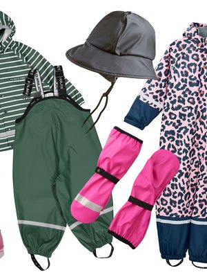 Sadehaalari vai sadetakki ja -housut? Kuvat: valmistajat