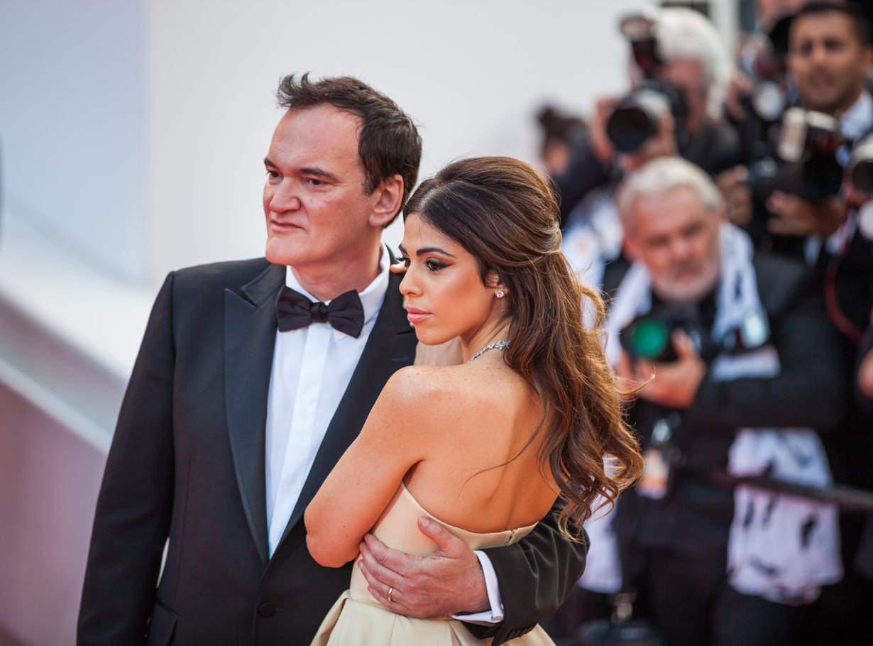 Quentin Tarantino ja Daniella Tarantino Cannesin elokuvajuhlilla 2019.