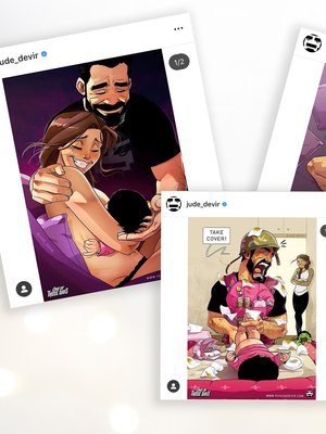 Yehuda Devirin piirrokset näyttävät isyyden koko kirjon. 