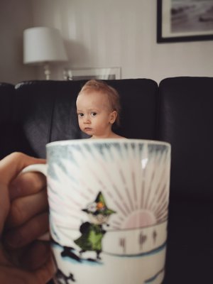 Elämältä kaiken sain -bloggaaja osallistui Instagramissa #munkuppikahvia haasteeseen tällä söpöllä kuvalla. Kuva: <span class="photographer">Elämältä kaiken sain -blogi</span>