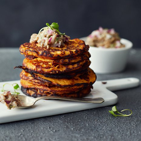 Bataatti antaa blineille mahtavaa makeutta ja oranssin värin.