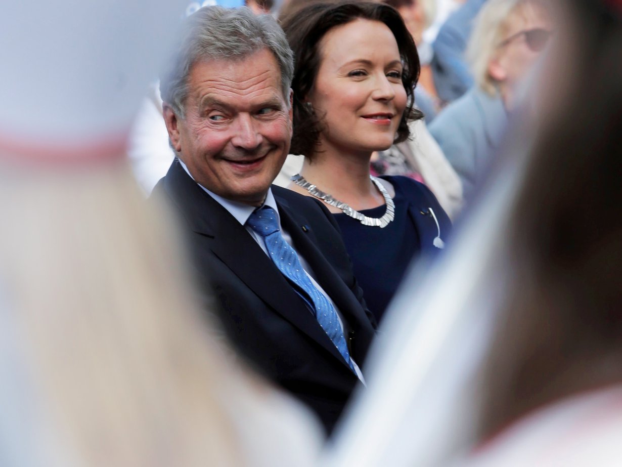 Presidenttipari vierailulla Tukholmassa viime kesänä. Kuva: Antti Hämäläinen