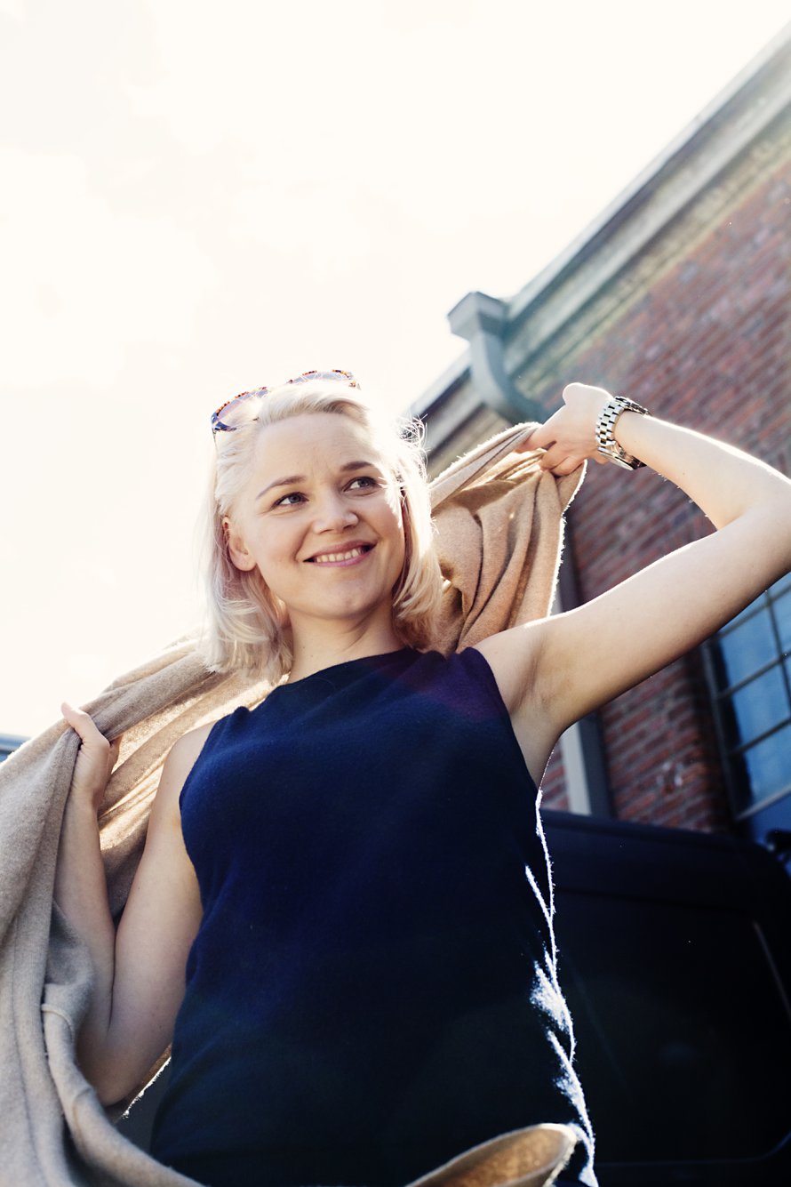 Anna-Maija Tuokko on pian kahden lapsen äiti. Kuva: <span class="photographer">Milka Alanen</span>