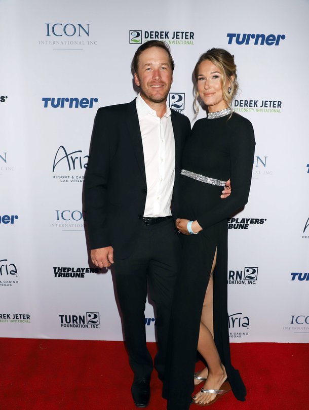 Bode Miller ja Morgan Beck Miller edellisen raskauden aikana keväällä 2018. 