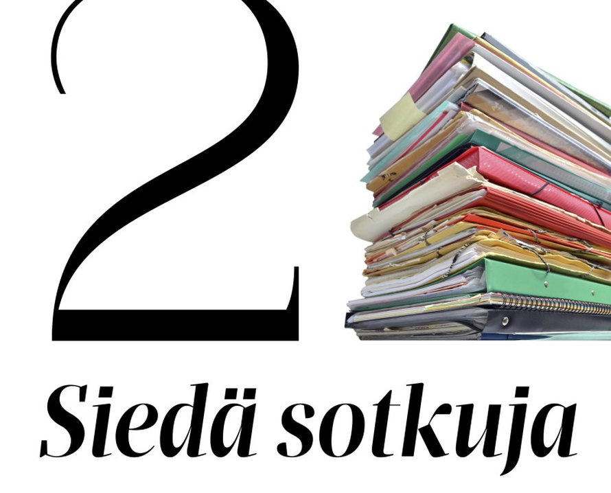 Monille siisti työpöytä tarkoittaa tehokkuutta, mutta sotkun keskellä työ saattaa luistaa jopa paremmin. Tuoreessa tutkimuksessa koehenkilöt laitettiin keksimään pingispallolle eri käyttötarkoituksia siistissä ja sottaisessa työtilassa. Tulos yllätti: paperipinkkojen ja mappikasojen keskellä työskennelleiden ideat olivat selvästi omaperäisempiä. Yksi mahdollinen selitys on se, että aivot yrittävät hallita ympäröivää kaaosta selkeyttämällä ajattelua. Sotkun keskellä ideat järjestyvät mielessä siisteihin riveihin, joista ne voi napata helposti käyttöön.