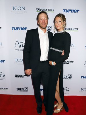 Bode Miller ja Morgan Beck Miller edellisen raskauden aikana keväällä 2018. 