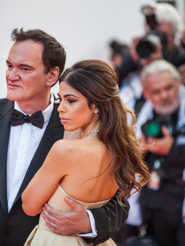Quentin Tarantino ja Daniella Tarantino Cannesin elokuvajuhlilla 2019.
