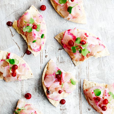  Graavatun siian ja puolukoiden yhdistelmä on puhdas ja konstailematon.