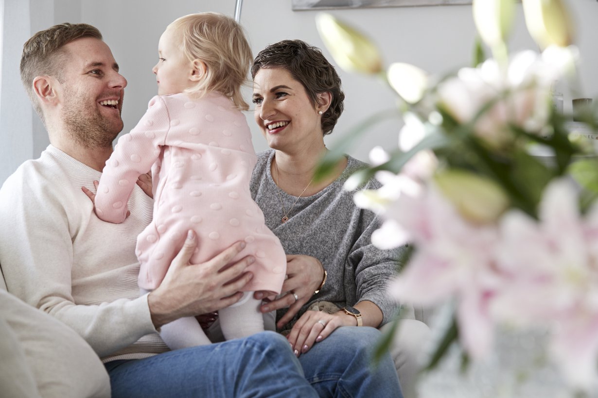 Vaikka sairaus koetteli, Marjut iloitsee siitä, että sai olla Minean kanssa kotona aiottua pidempään.