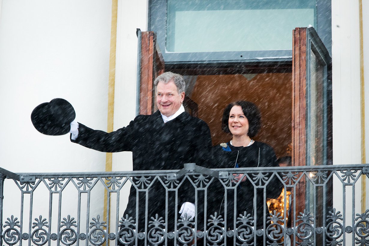 Presidentti Sauli Niinistön ja hänen puolisonsa Jenni Haukion poika sai nimekseen Aaro Veli Väinämö. Kuva: Juhani Niiranen.